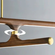 Haddon Frame Wood Linear Pendant Light — gallery image 15