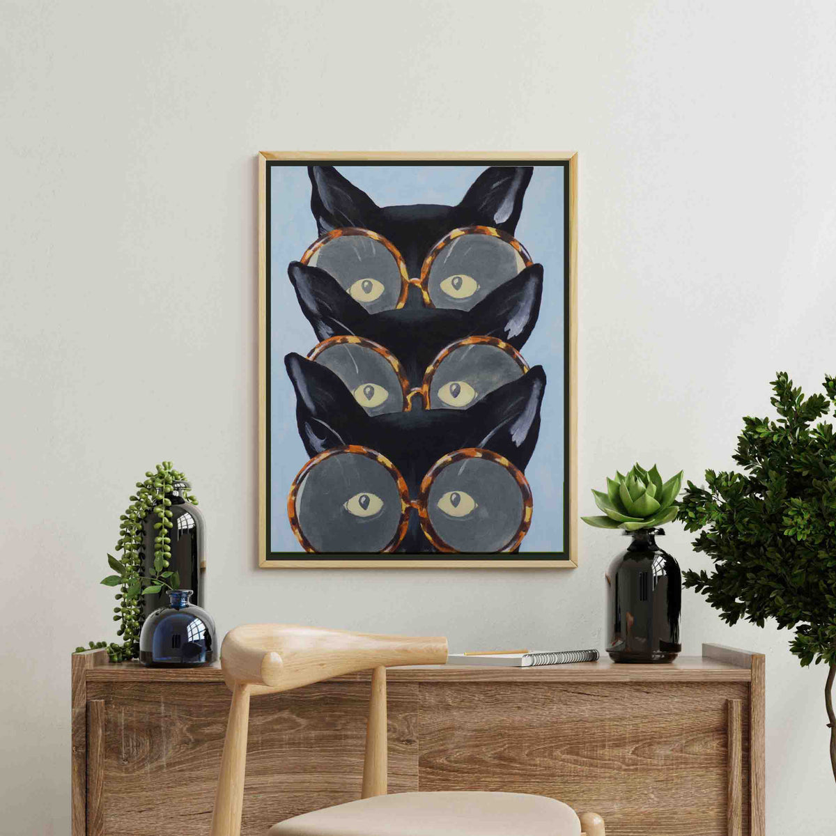 
Arte de pared en lienzo Foxglove Axis Cat — foto 5
