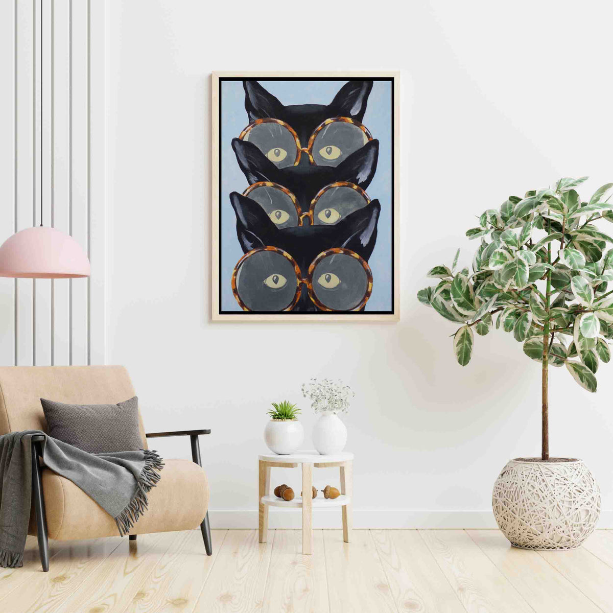 
Arte de pared en lienzo Foxglove Axis Cat — foto 2