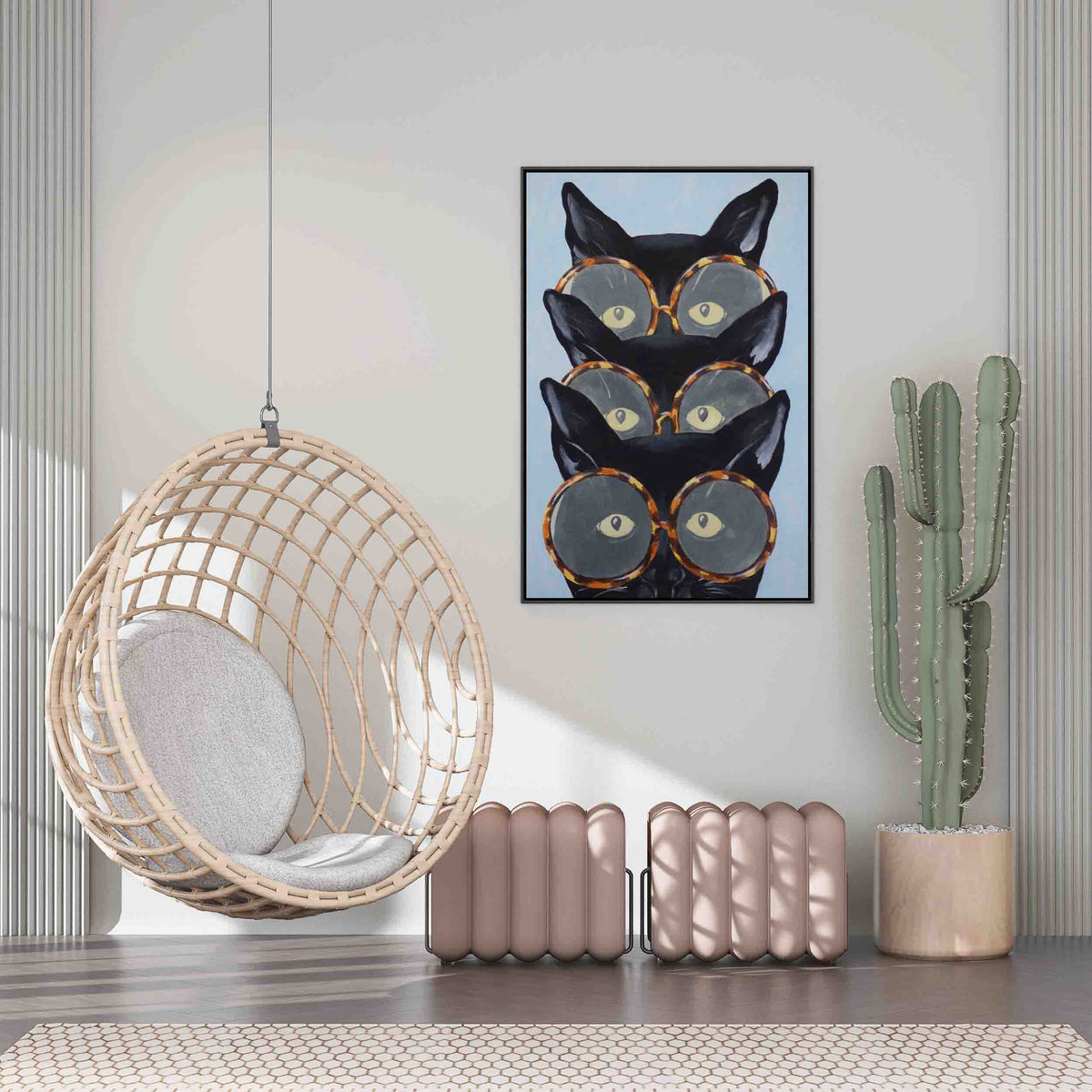 
Arte de pared en lienzo Foxglove Axis Cat — foto 7