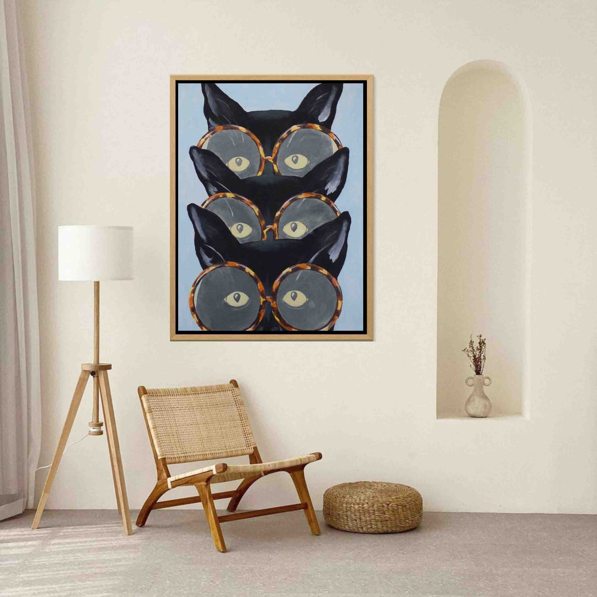 
Arte de pared en lienzo Foxglove Axis Cat — foto 8