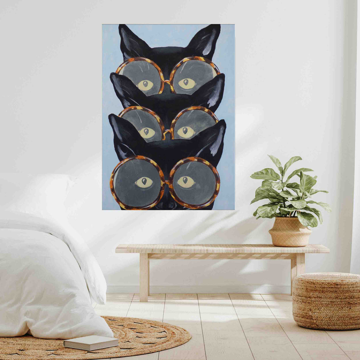 
Arte de pared en lienzo Foxglove Axis Cat — foto 9