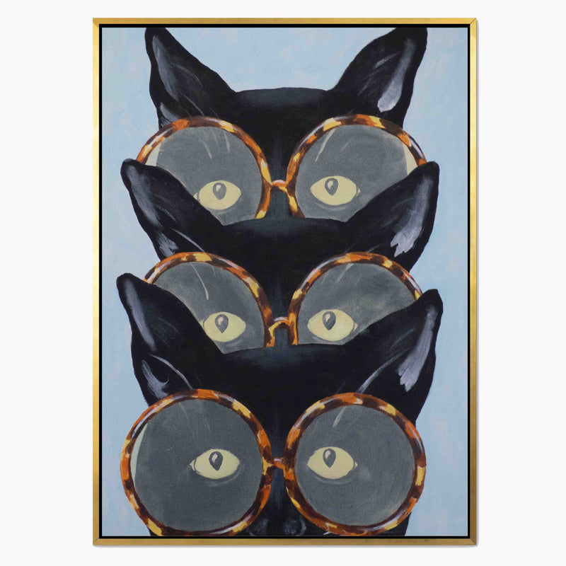 
Foxglove Axis Cat Canvas Wall Art — photo 1