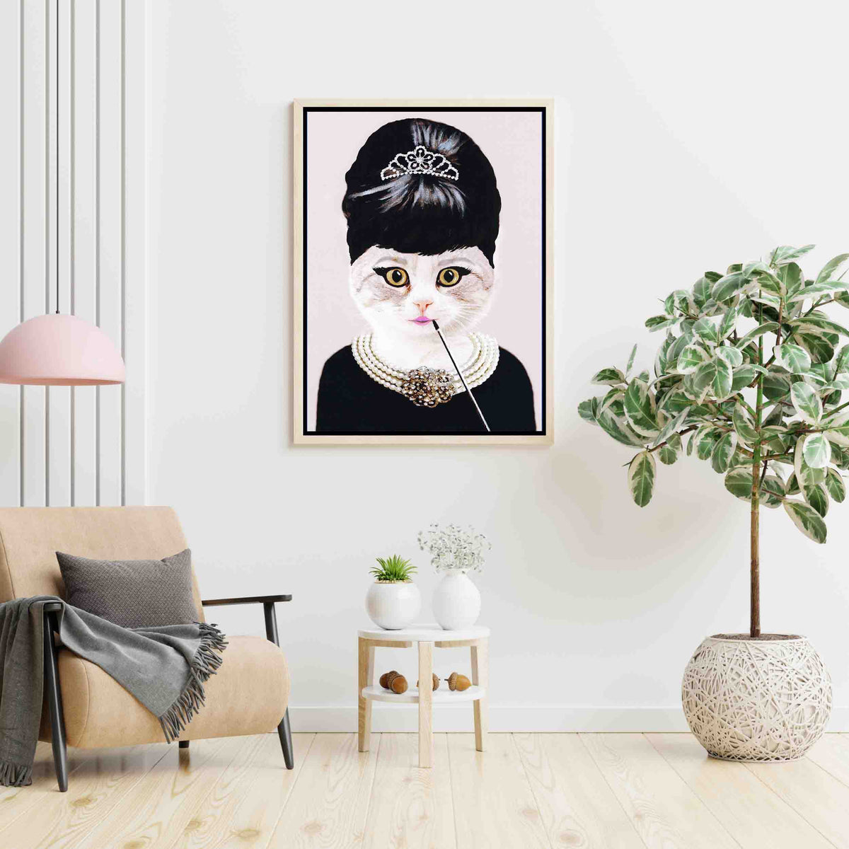 Elmsford Axis Cat Canvas Wall Art — gallery image 2