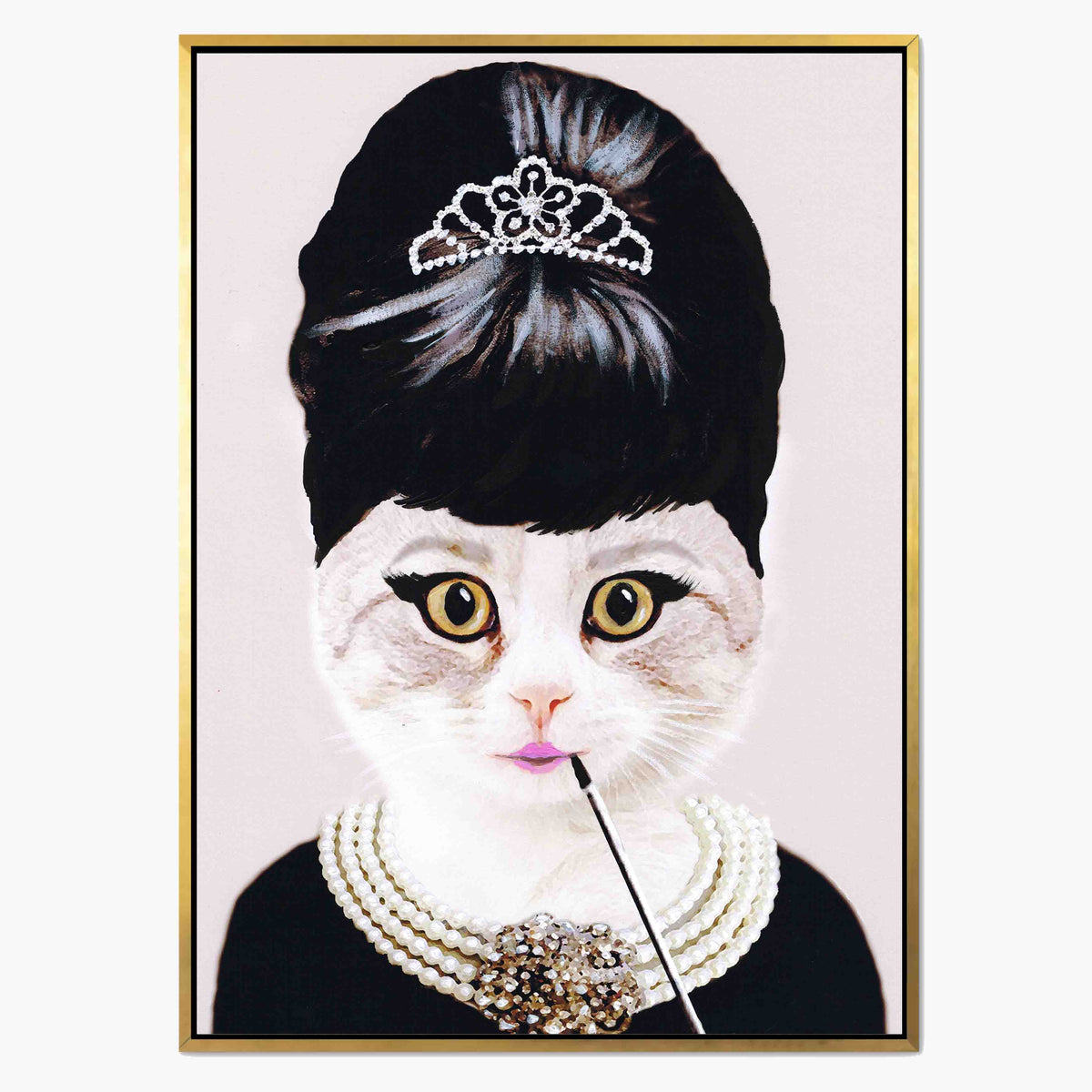 Elmsford Axis Cat Canvas Wall Art — gallery image 1