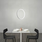 Chestnut Frame Aluminum Ring Pendant Light — gallery image 10