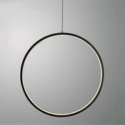 Chestnut Frame Aluminum Ring Pendant Light — gallery image 20