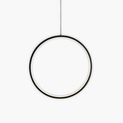 Chestnut Frame Aluminum Ring Pendant Light — gallery image 1