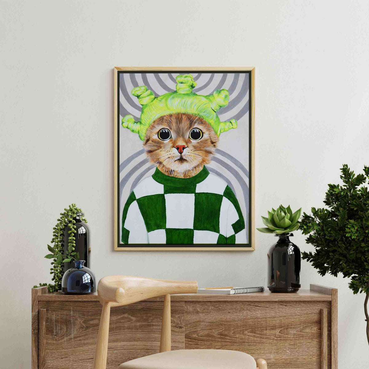 Highwood Axis Cat Canvas Wall Art — gallery image 6
