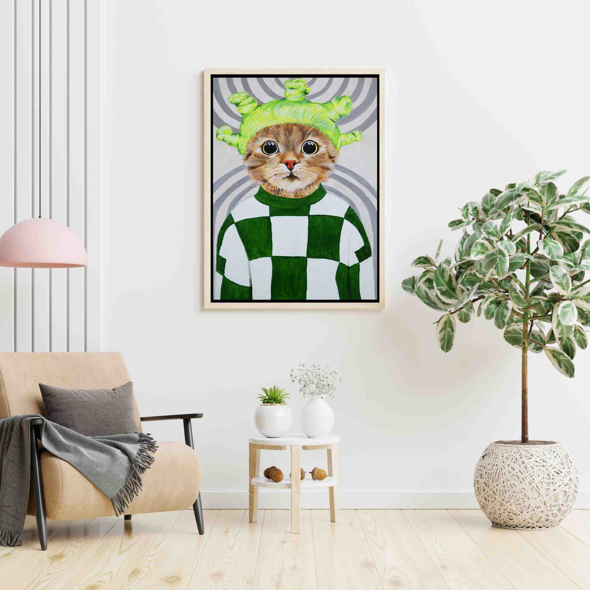 Highwood Axis Cat Canvas Wall Art — gallery image 2