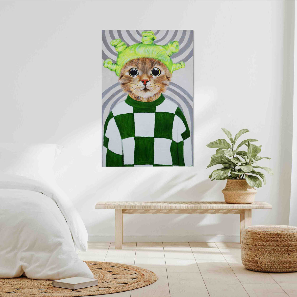 Highwood Axis Cat Canvas Wall Art — gallery image 9