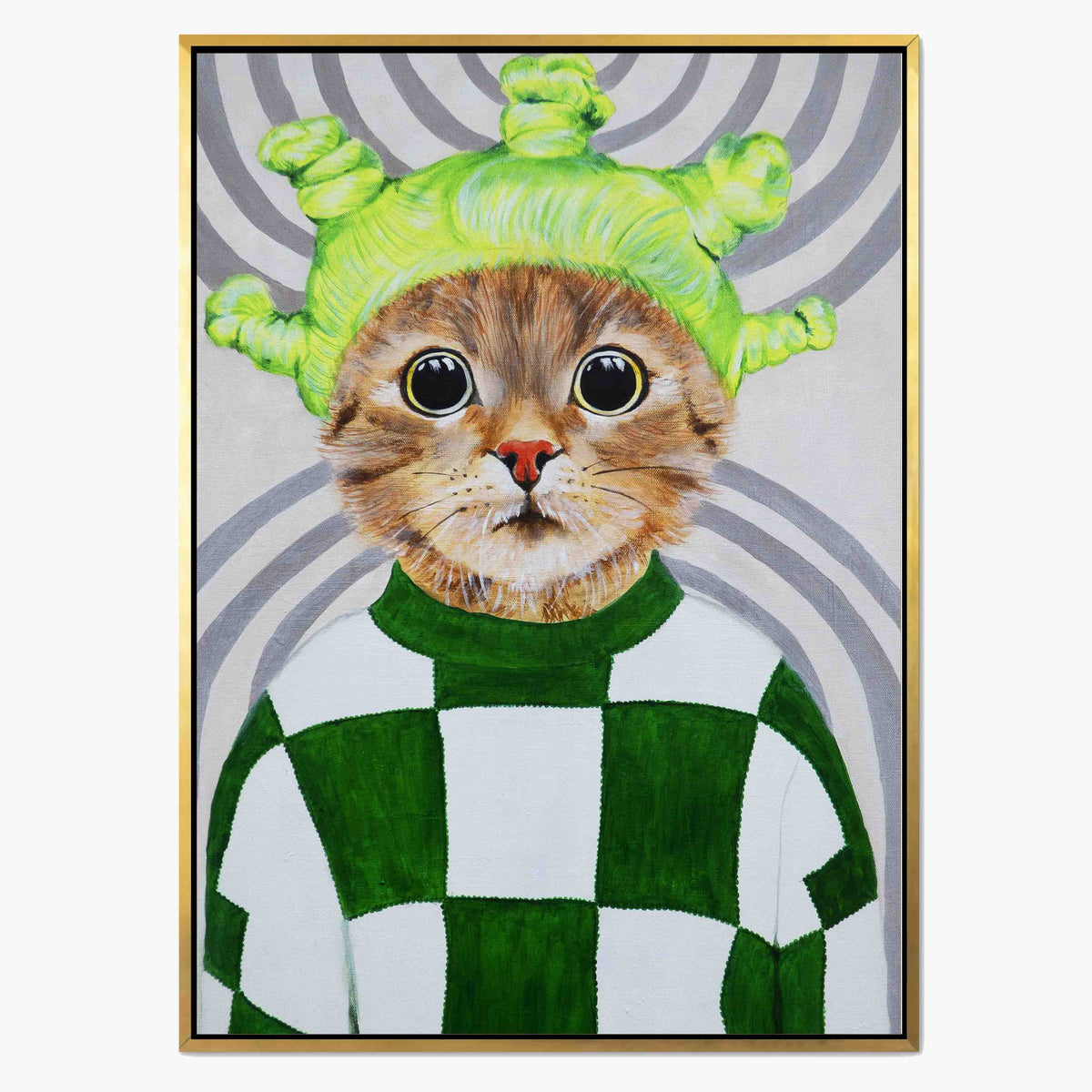 Highwood Axis Cat Canvas Wall Art — gallery image 1