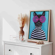 Alderwood Axis Cat Canvas Wall Art — gallery image 3