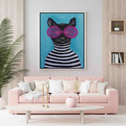 Alderwood Axis Cat Canvas Wall Art — gallery image 6
