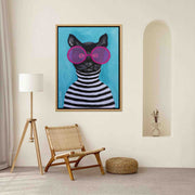 Alderwood Axis Cat Canvas Wall Art — gallery image 8