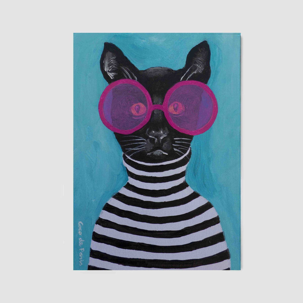 Alderwood Axis Cat Canvas Wall Art — gallery image 15