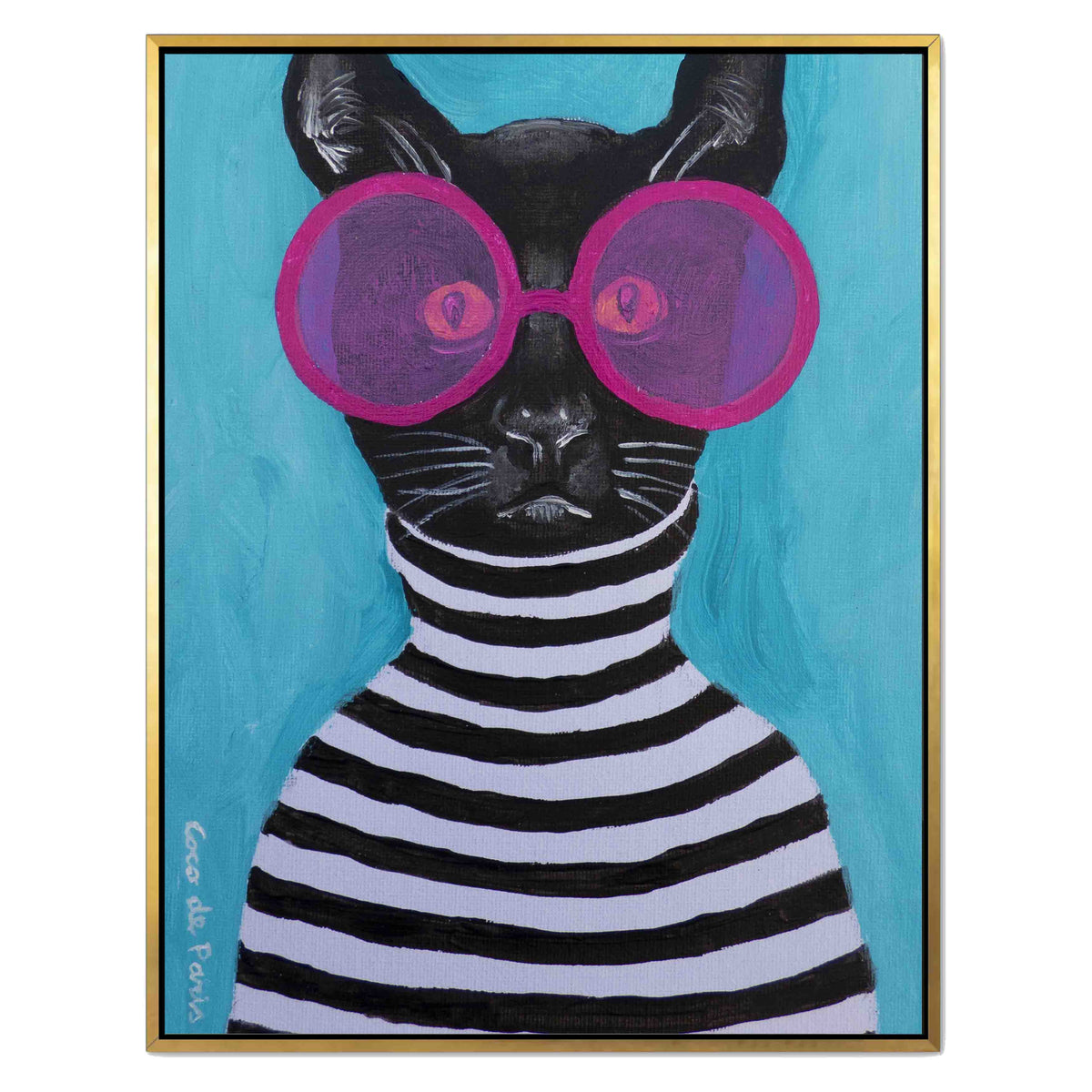 Alderwood Axis Cat Canvas Wall Art — gallery image 30