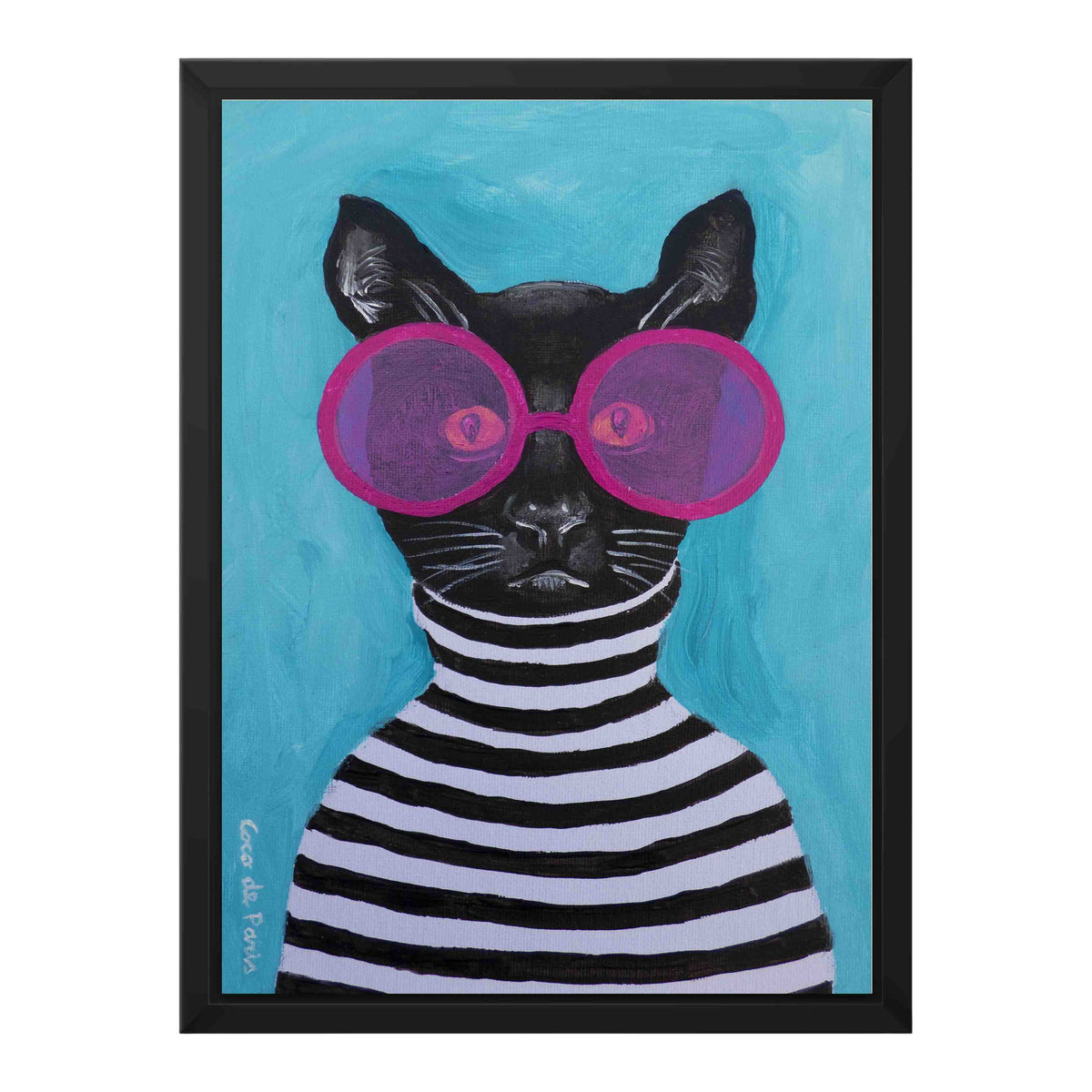 Alderwood Axis Cat Canvas Wall Art — gallery image 20
