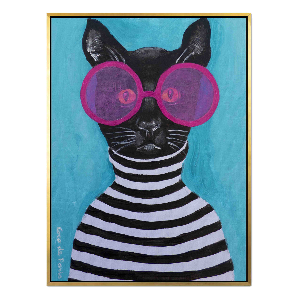 Alderwood Axis Cat Canvas Wall Art — gallery image 35