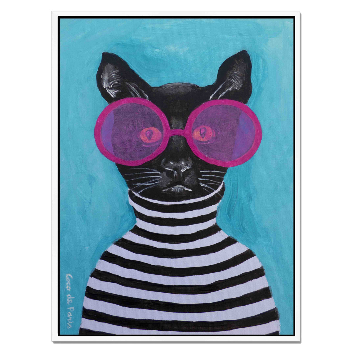 Alderwood Axis Cat Canvas Wall Art — gallery image 52