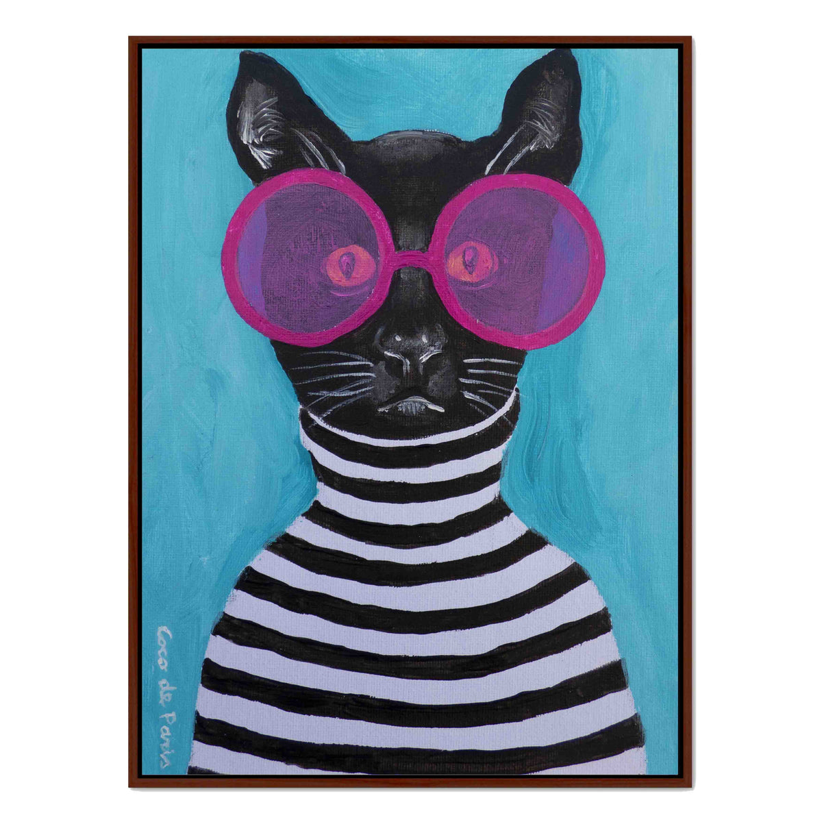 Alderwood Axis Cat Canvas Wall Art — gallery image 29