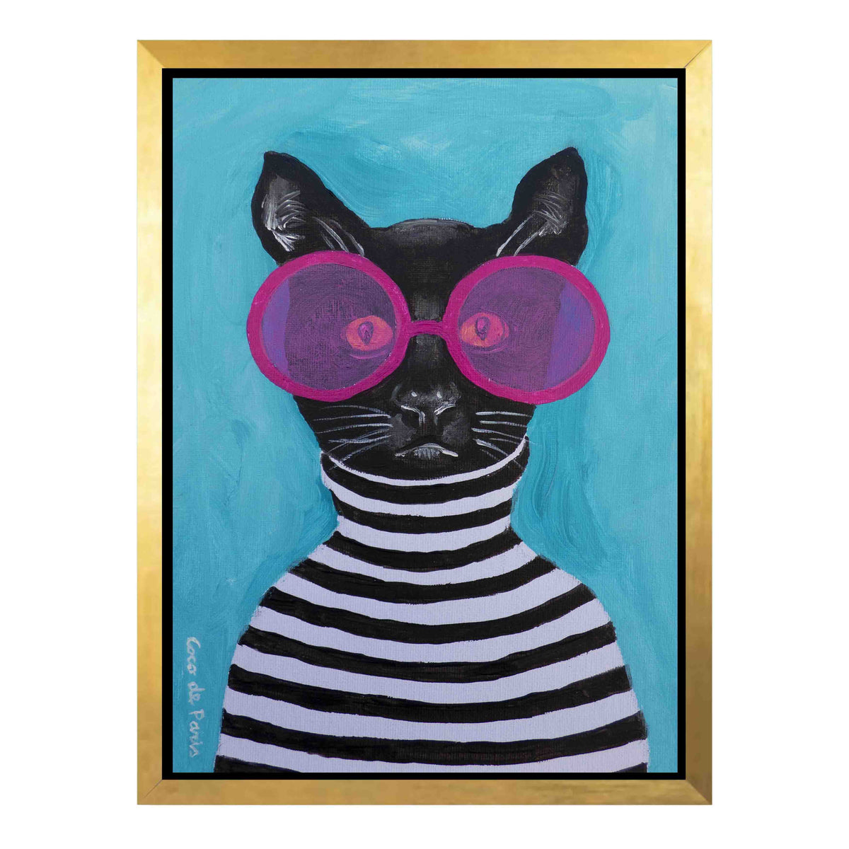 Alderwood Axis Cat Canvas Wall Art — gallery image 32