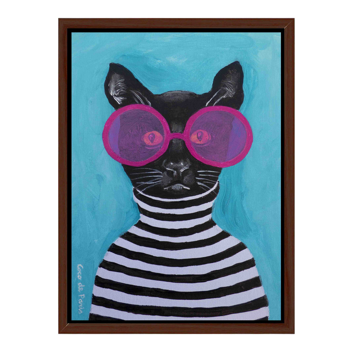 Alderwood Axis Cat Canvas Wall Art — gallery image 26