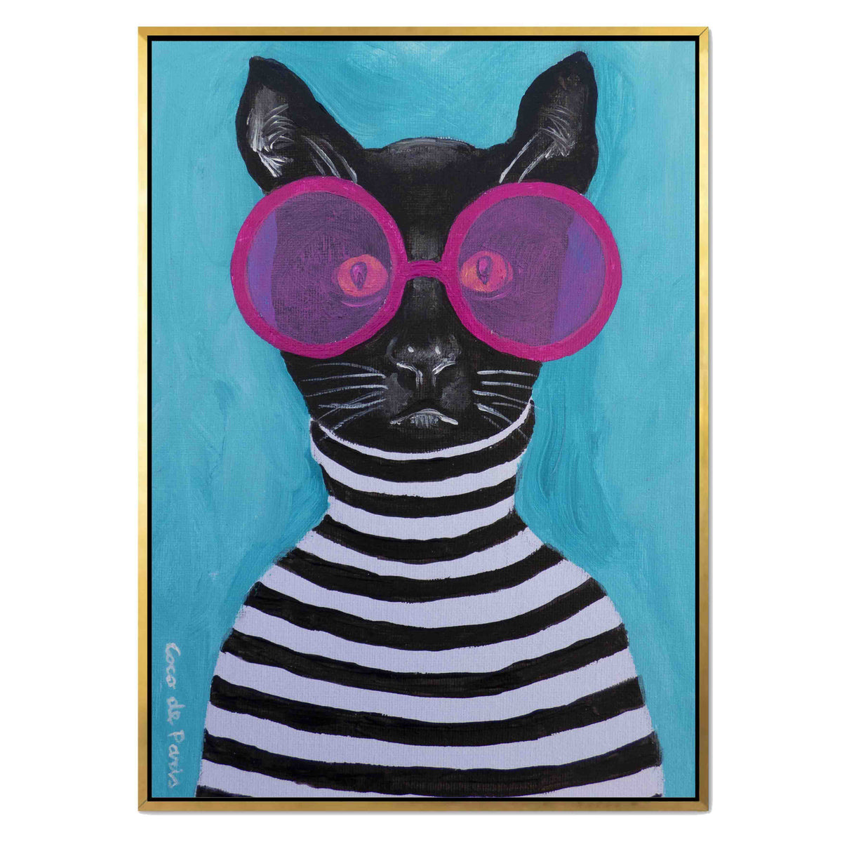 Alderwood Axis Cat Canvas Wall Art — gallery image 31