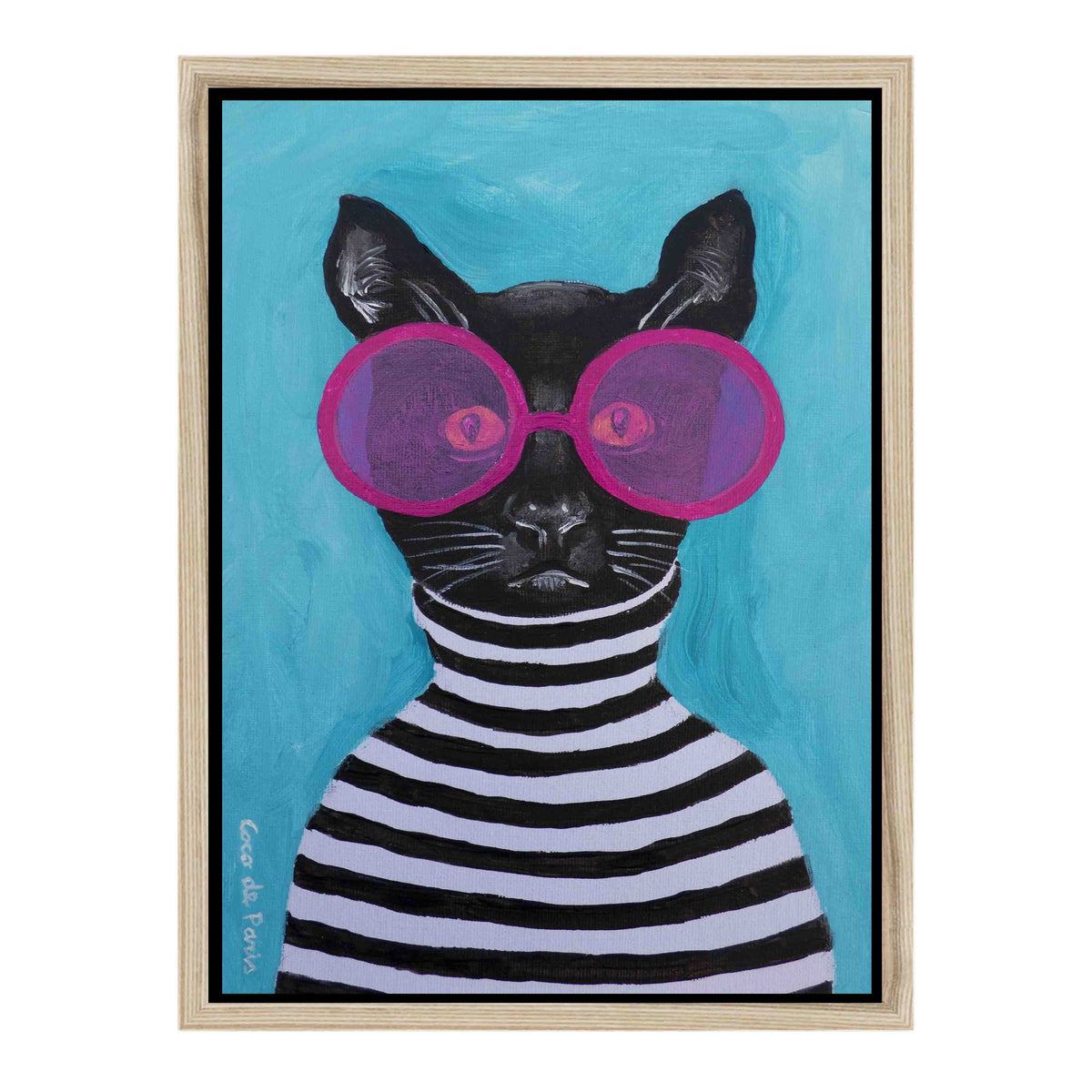 Alderwood Axis Cat Canvas Wall Art — gallery image 38