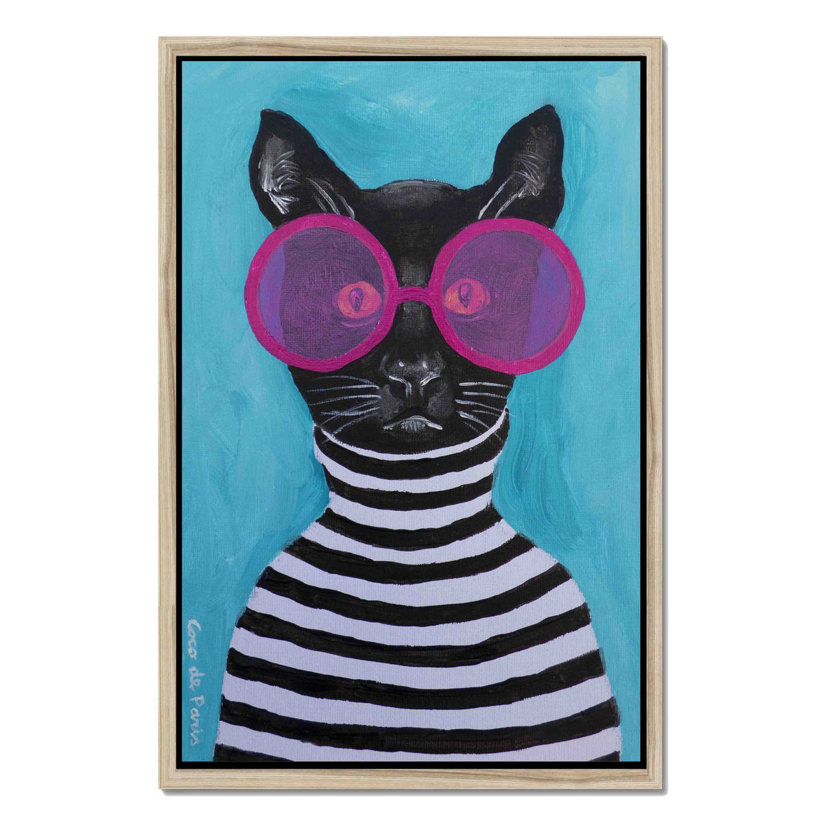 Alderwood Axis Cat Canvas Wall Art — gallery image 39