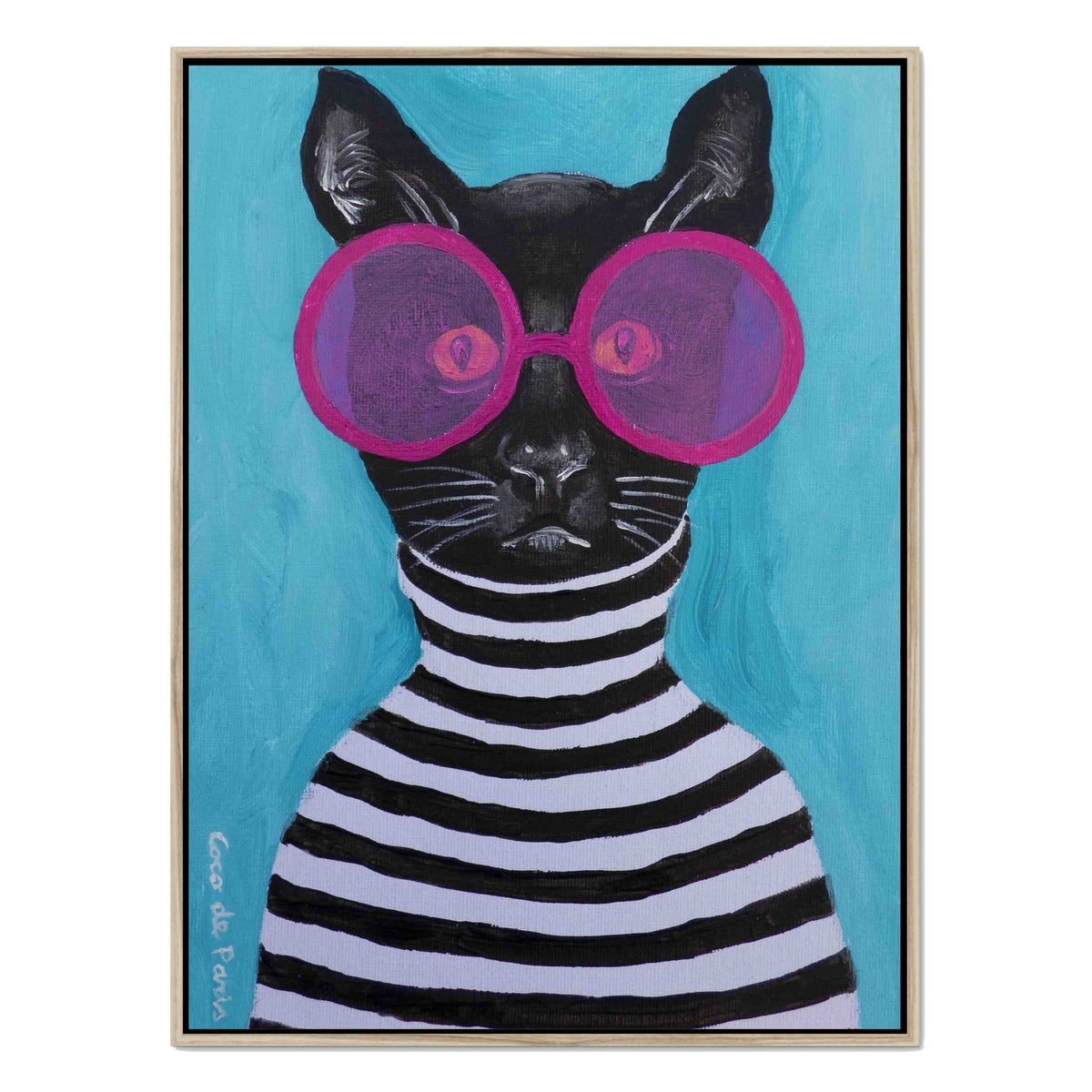 Alderwood Axis Cat Canvas Wall Art — gallery image 41