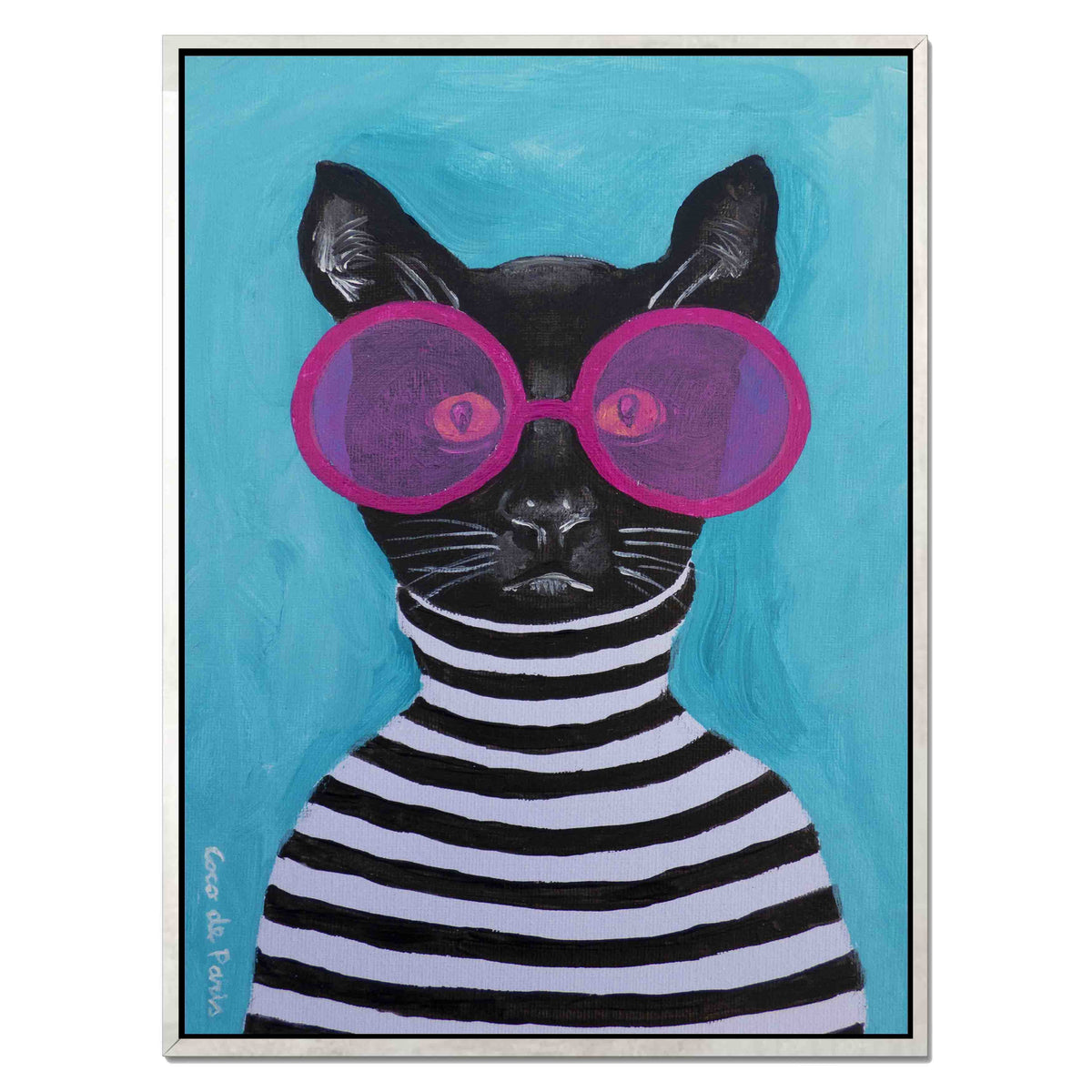 Alderwood Axis Cat Canvas Wall Art — gallery image 46
