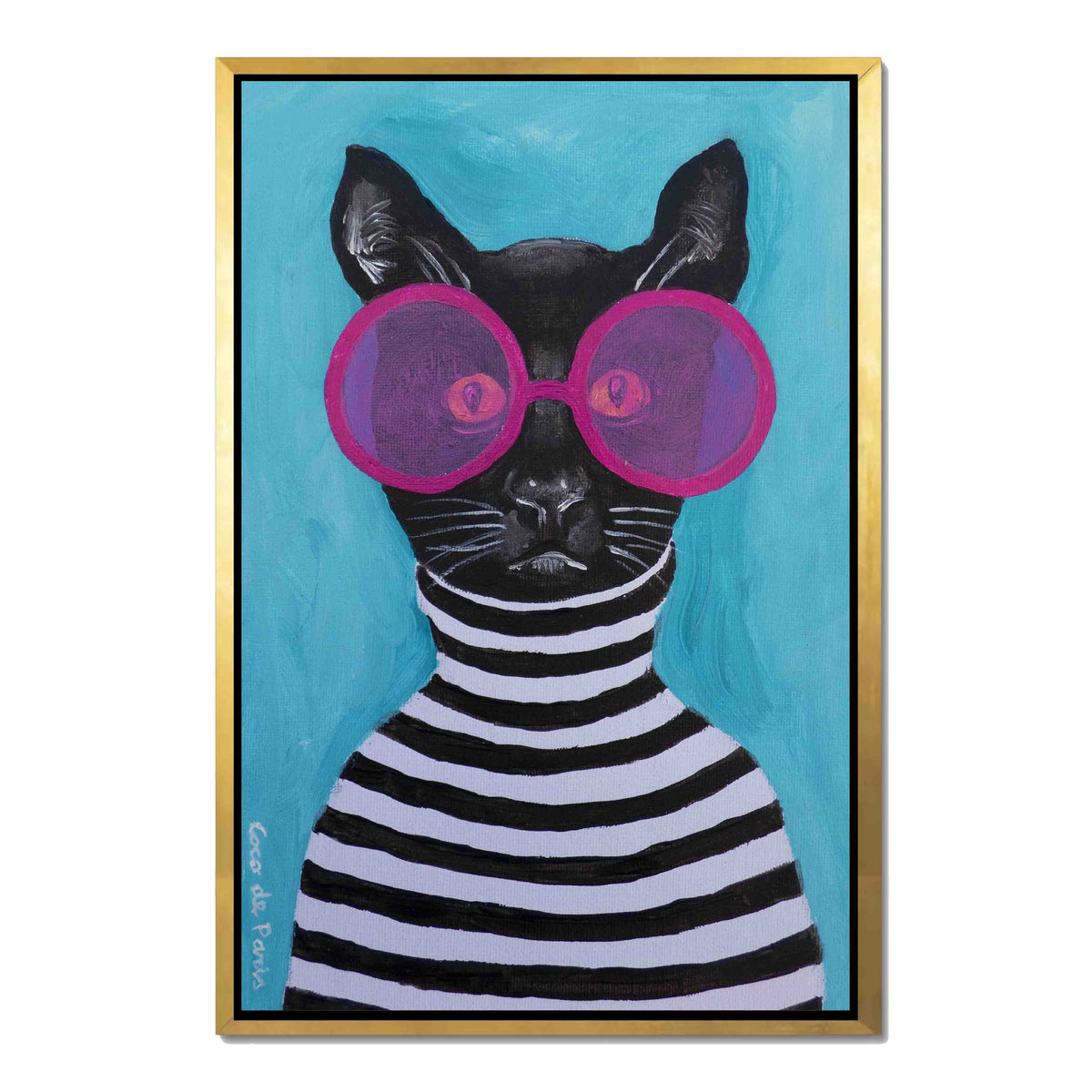 Alderwood Axis Cat Canvas Wall Art — gallery image 33