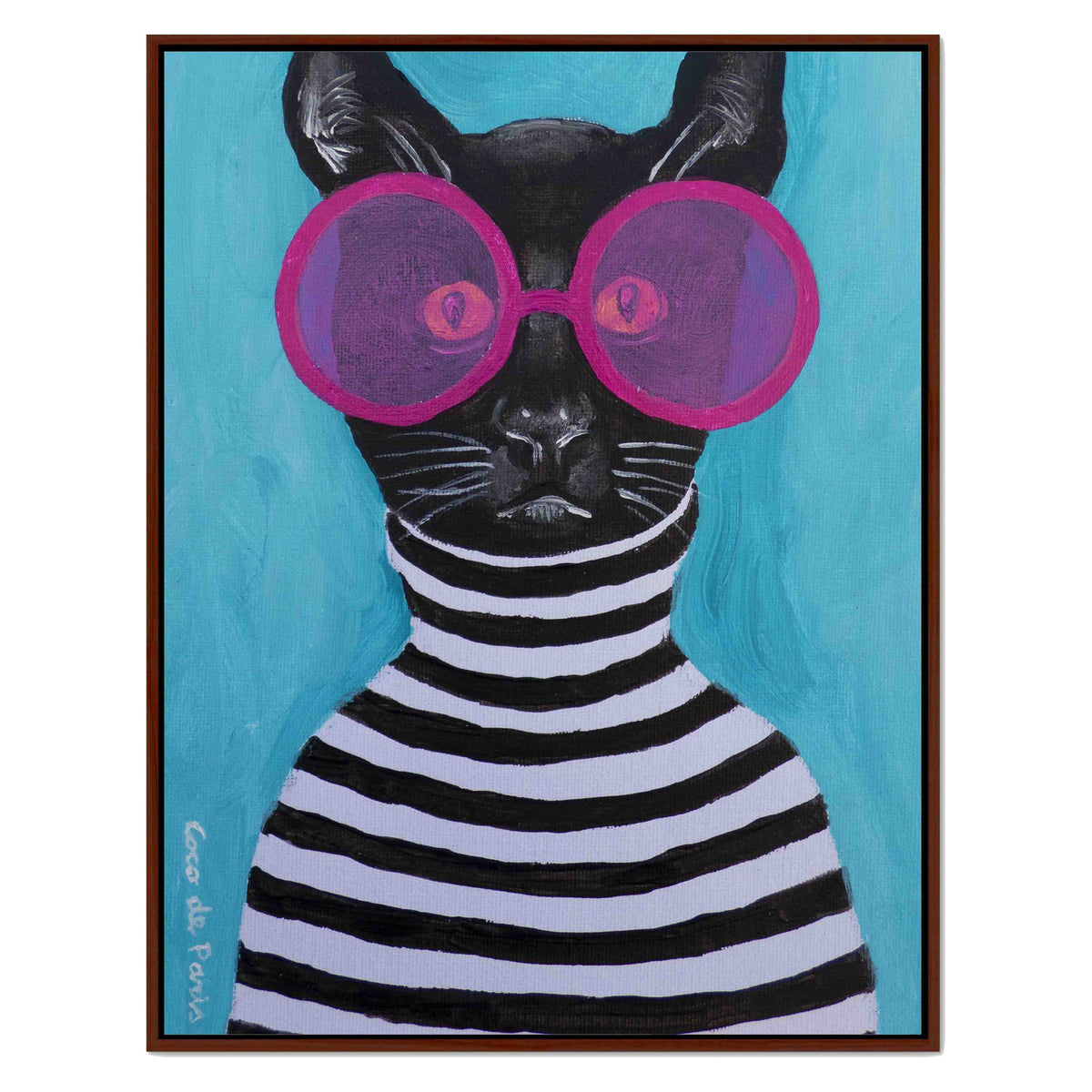 Alderwood Axis Cat Canvas Wall Art — gallery image 24