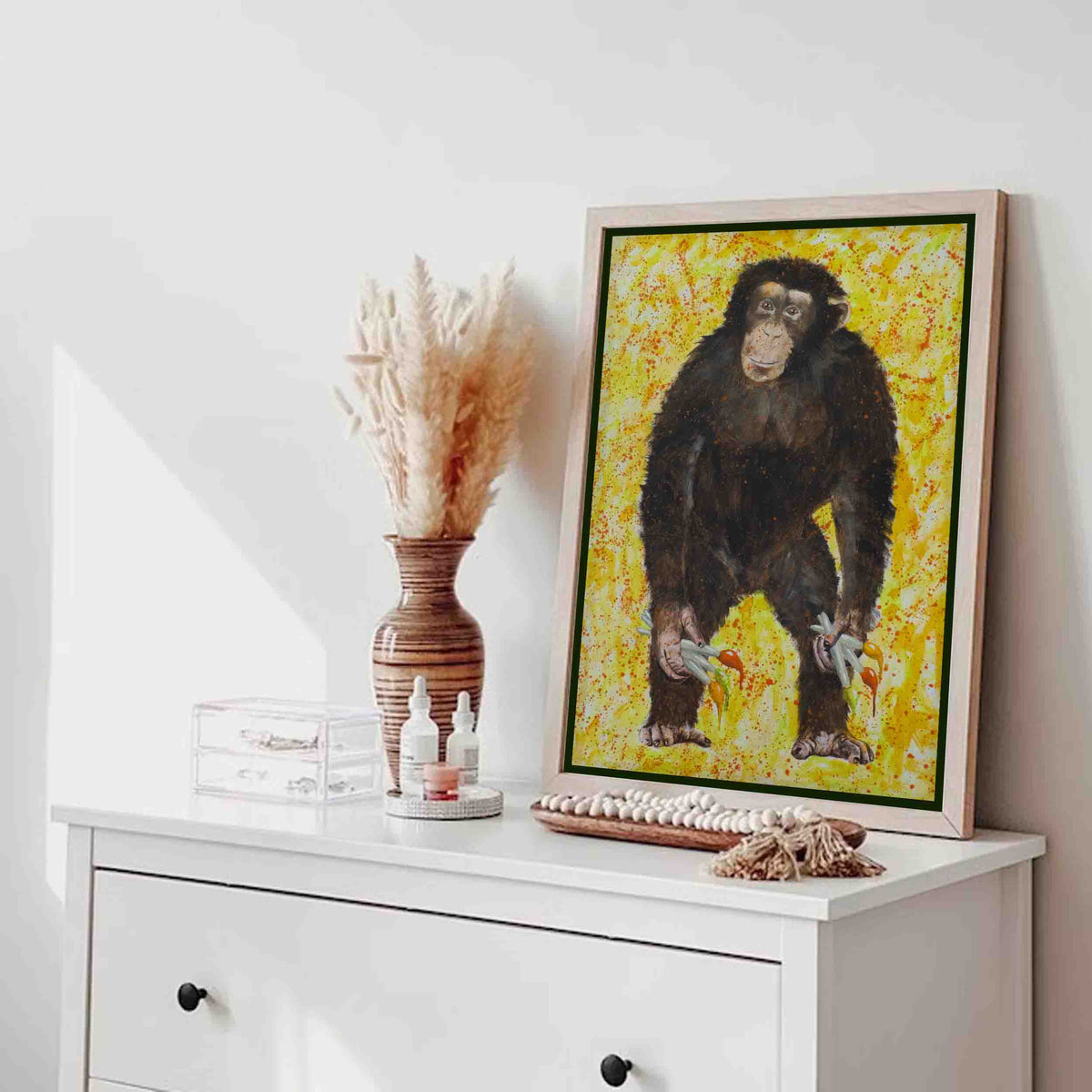 Cranford Axis Monkey Canvas Wall Art — gallery image 3