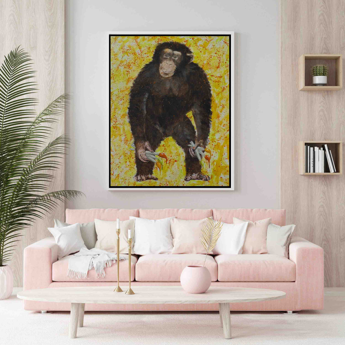 Cranford Axis Monkey Canvas Wall Art — gallery image 6