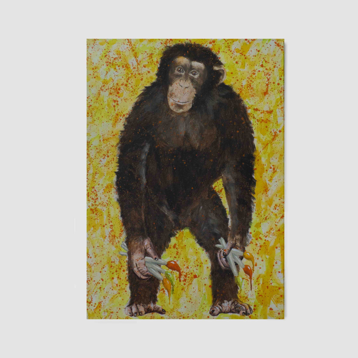 Cranford Axis Monkey Canvas Wall Art — gallery image 15