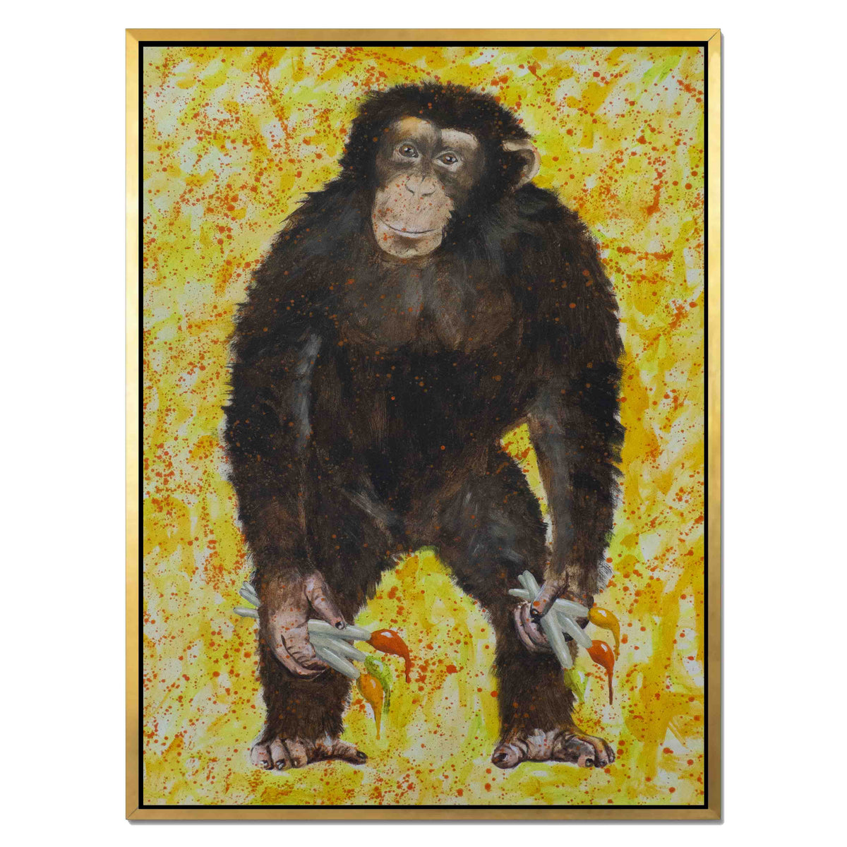 Cranford Axis Monkey Canvas Wall Art — gallery image 34