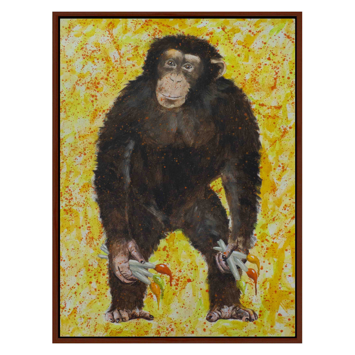 Cranford Axis Monkey Canvas Wall Art — gallery image 28