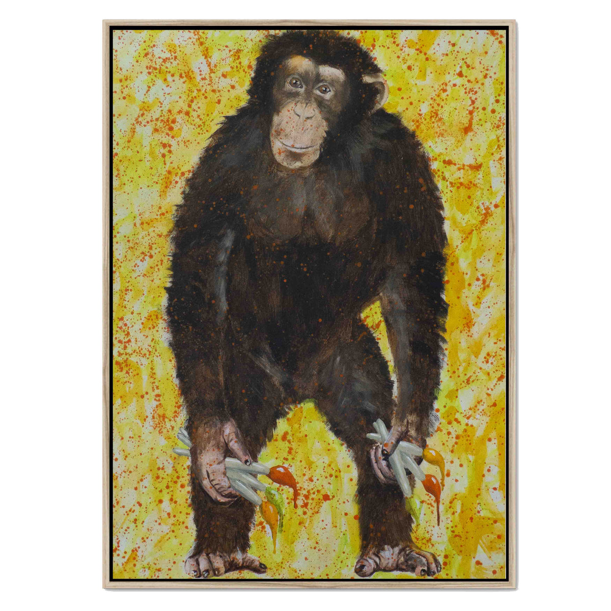 Cranford Axis Monkey Canvas Wall Art — gallery image 37