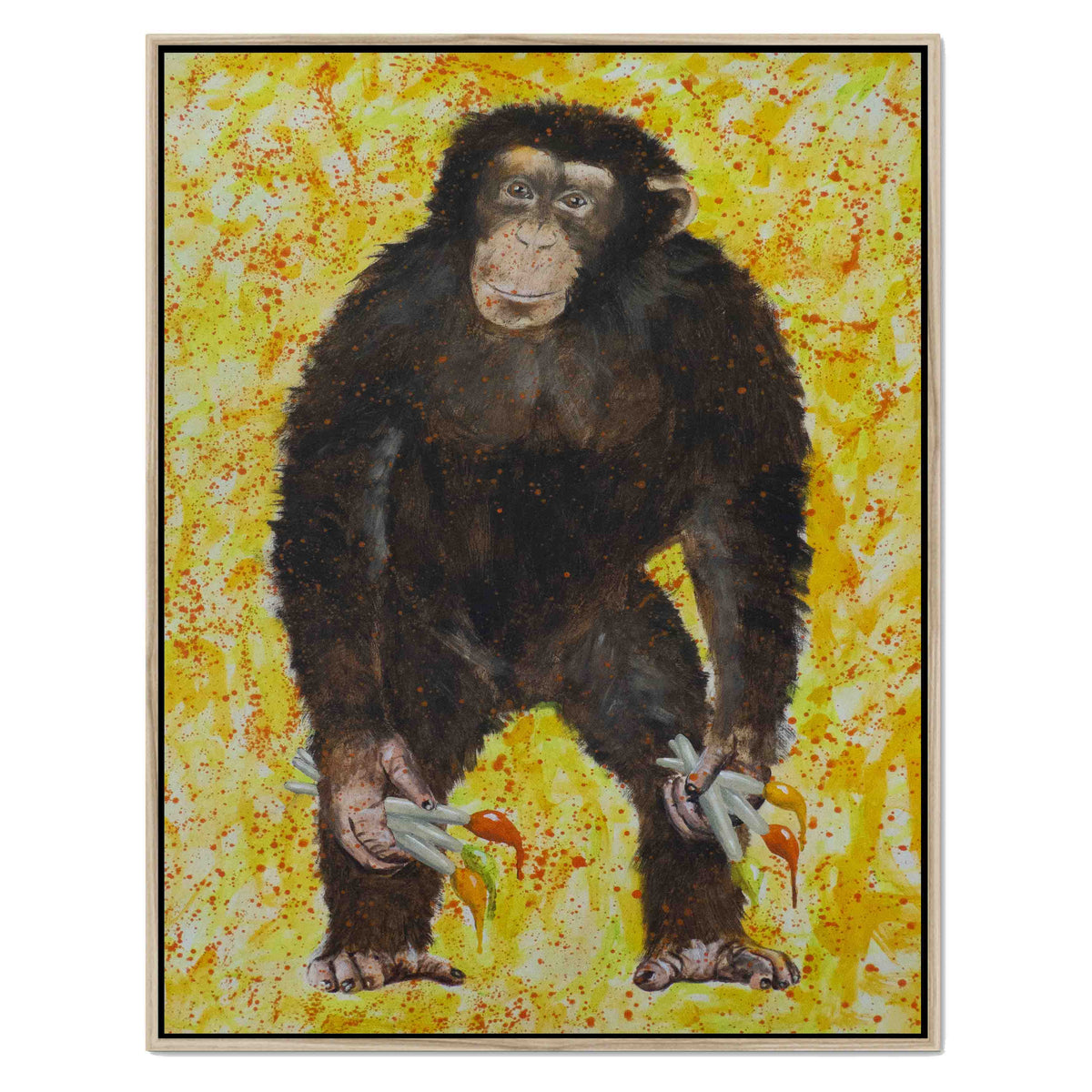 Cranford Axis Monkey Canvas Wall Art — gallery image 36