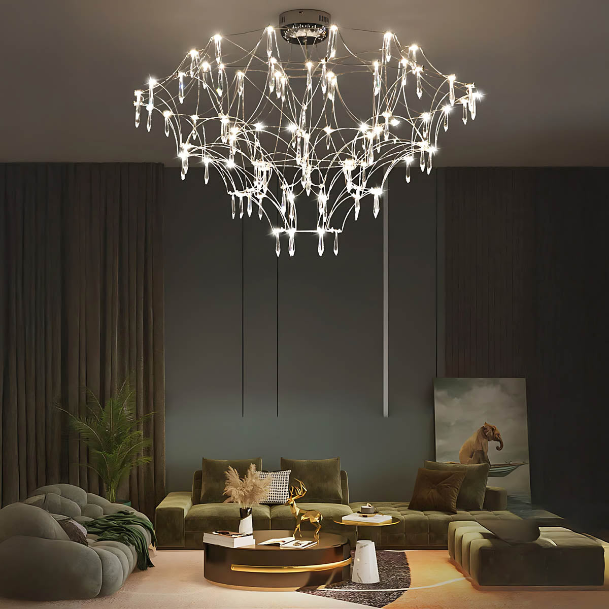 Oakley Frame Crystal Chandelier — gallery image 2