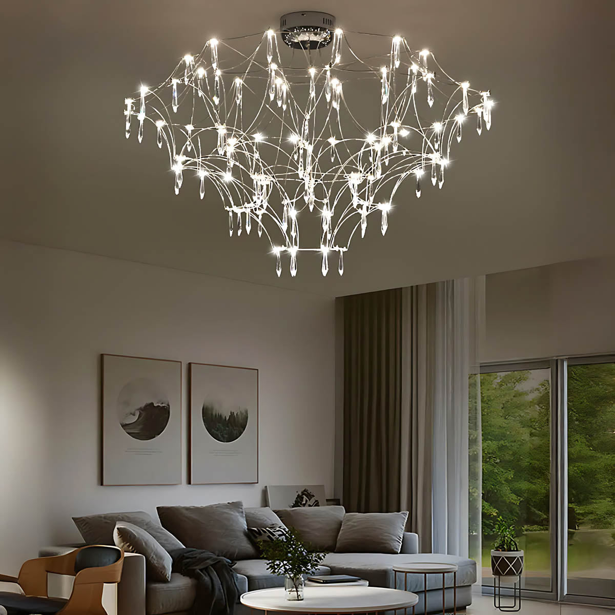 Oakley Frame Crystal Chandelier — gallery image 4