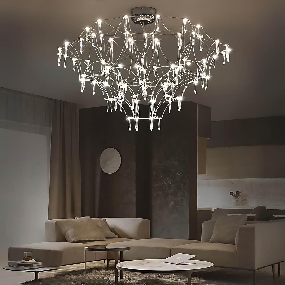 Oakley Frame Crystal Chandelier — gallery image 6