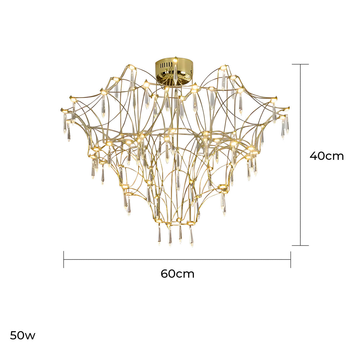 Oakley Frame Crystal Chandelier — gallery image 14