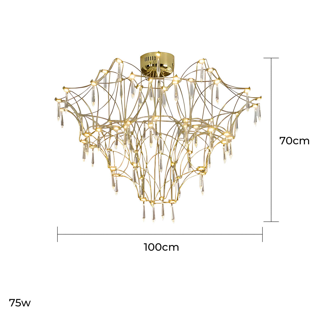 Oakley Frame Crystal Chandelier — gallery image 16