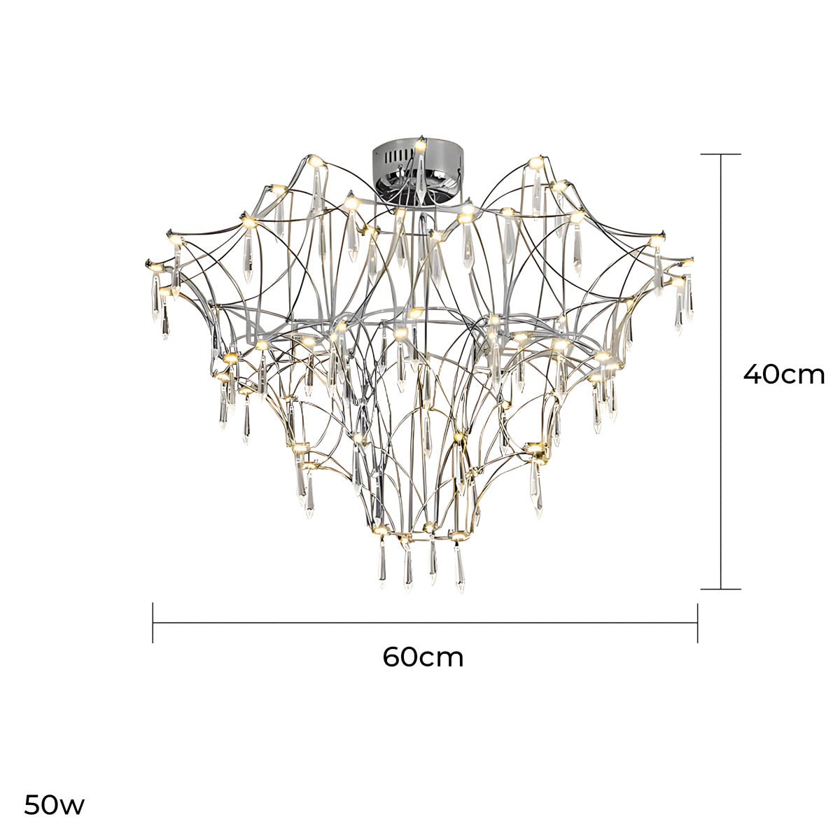 Oakley Frame Crystal Chandelier — gallery image 18