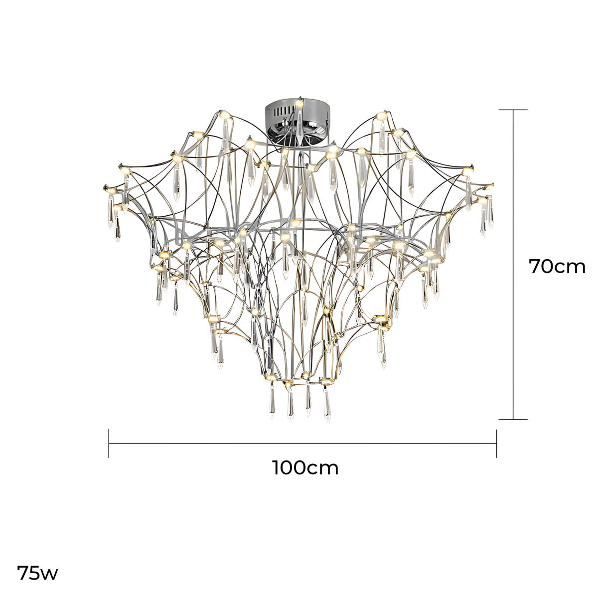Oakley Frame Crystal Chandelier — gallery image 20