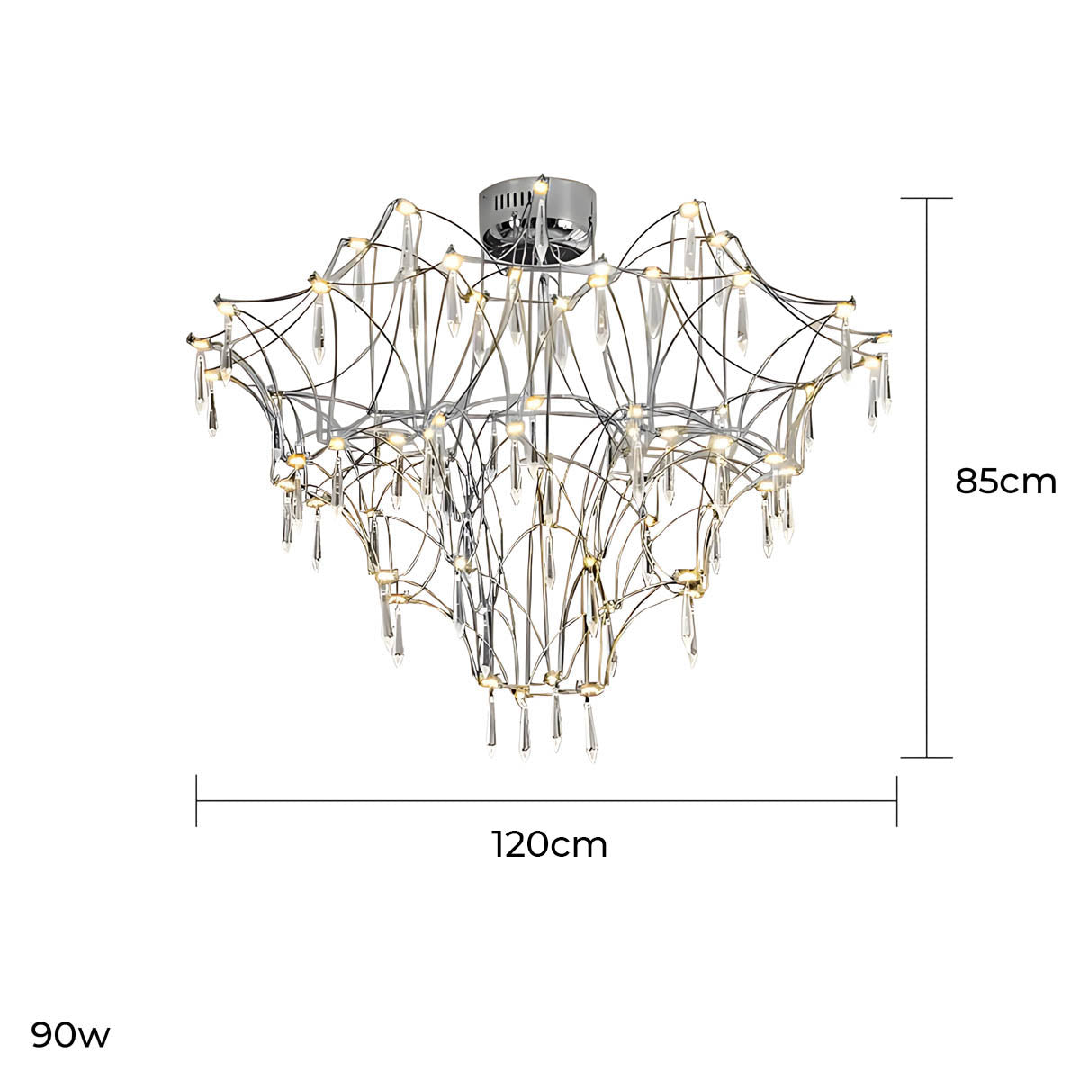 Oakley Frame Crystal Chandelier — gallery image 21