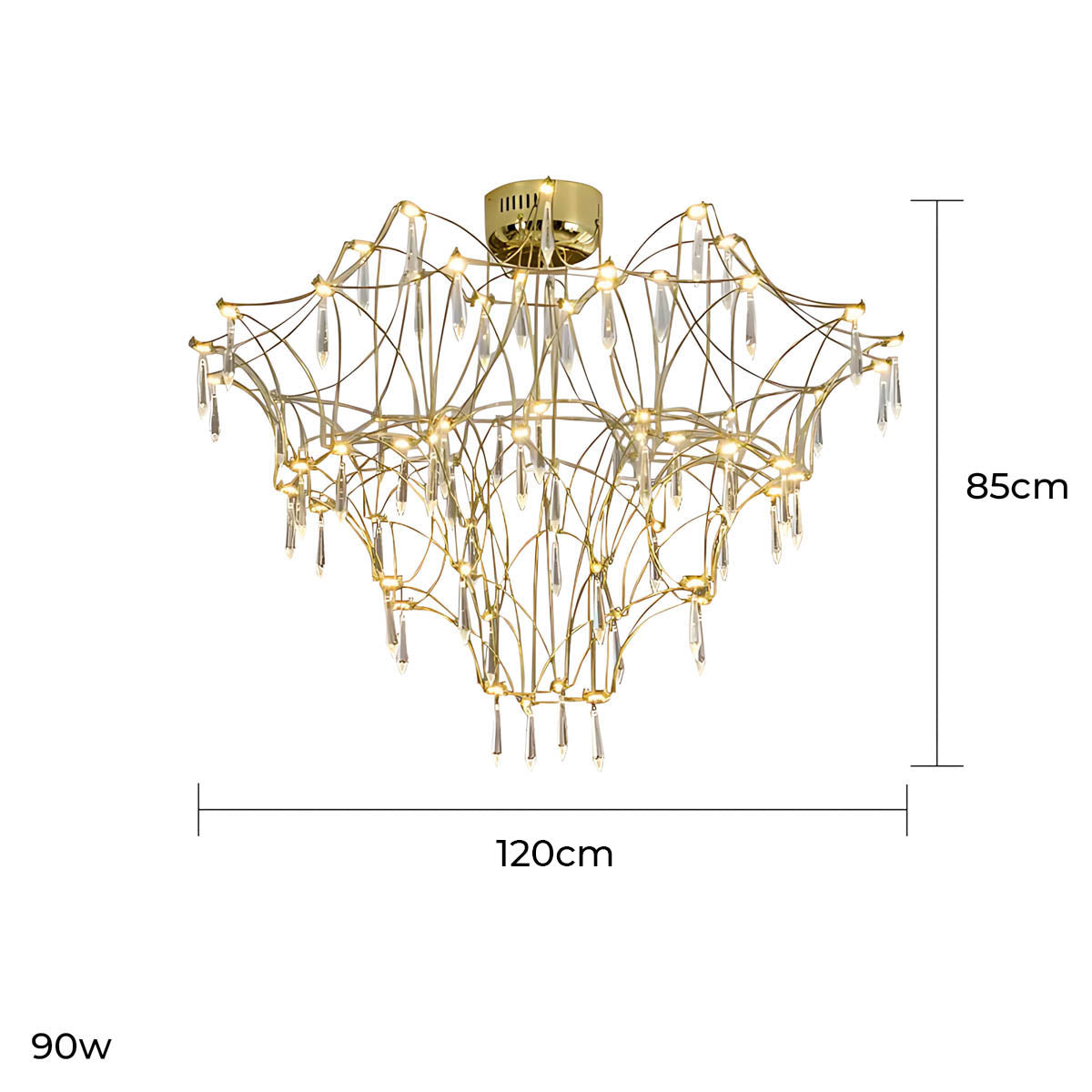 Oakley Frame Crystal Chandelier — gallery image 17
